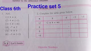 Famous Practice set 5 class 6th maths | Integers Wealth