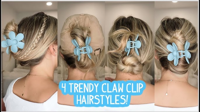 Claw clip style pt 2 ❤️‍🔥 #hairstyles #cutehairstyles #clawcliphairst, short hair hairstyles