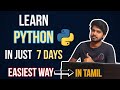 How to learn python  python for beginners in tamil  with english subtitle  easiest way to learn 