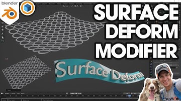 How to Use the SURFACE DEFORM Modifier in Blender!