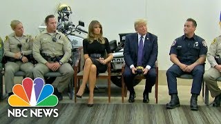 President Donald Trump Commends Professionalism Of First Responders In Las Vegas | NBC News
