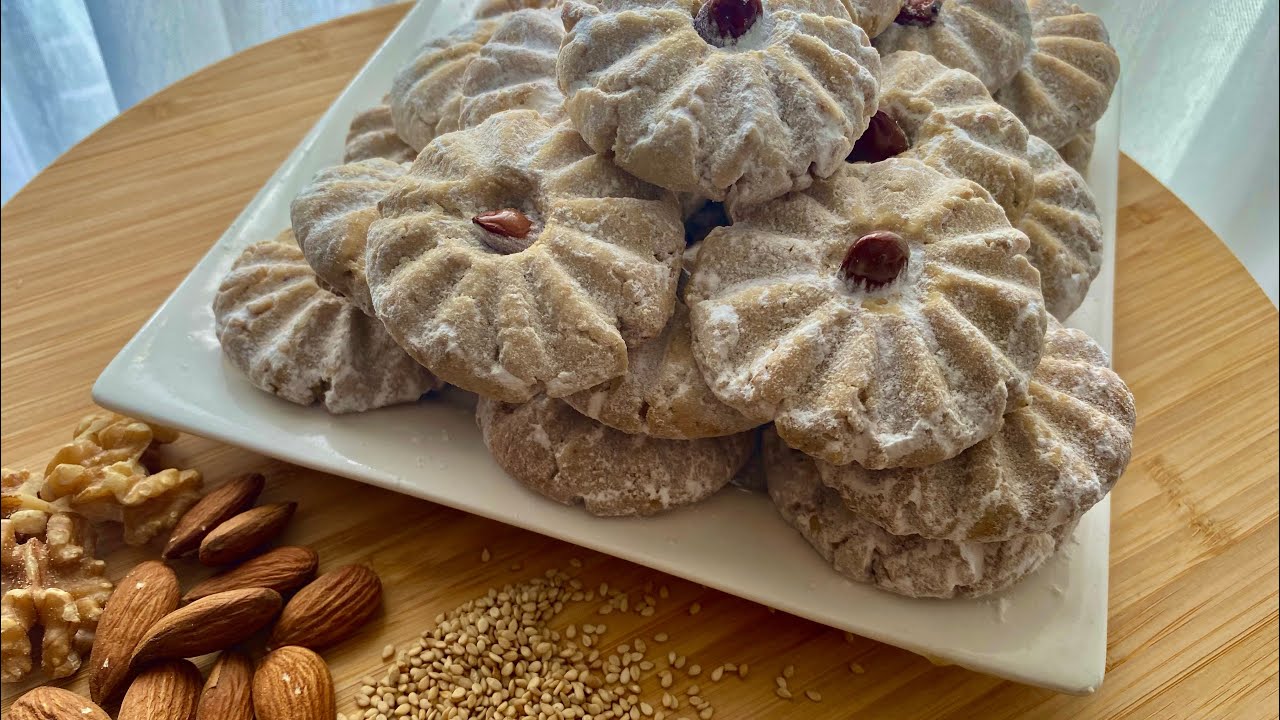 #GHRIBA KOEK || Amandelen, walnoten & sesamzaad