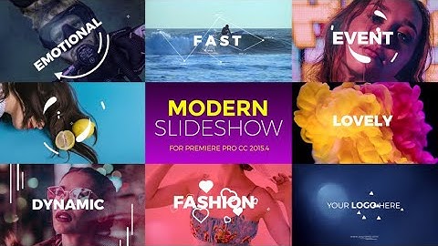 Modern Slideshow Premiere Pro Templates