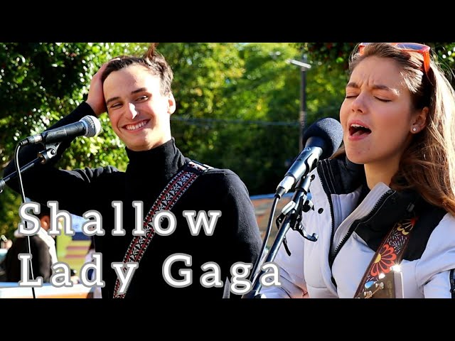 HIS REACTION WHEN I SING | Shallow - Lady Gaga | Allie Sherlock u0026 Cuan Durkin Cover class=