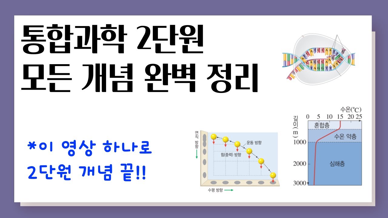 통합과학 2단원 모든 개념 완벽 정리 - YouTube