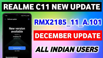Realme C11 A.101 New Update In December 2021 | Realme C11 Update | Realme C11 OTA Update