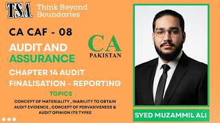 Full (CA CAF 8 – Audit & Assurance | Chapter 14: Audit Finalization – Reporting) By Sir Muzammil Ali Guide