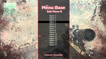 Mw3 Menu Base [SPRX / C++]