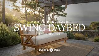 How to Install a Porch Swing Bed | Carmel Teak Swing Daybed Installation Guide for Patio & Porch