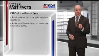 Voter Fast Facts: Prop 43