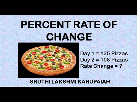 Percent rate of change | Percent Increase or Percent Decrease | Percent Change | Percentage Problems