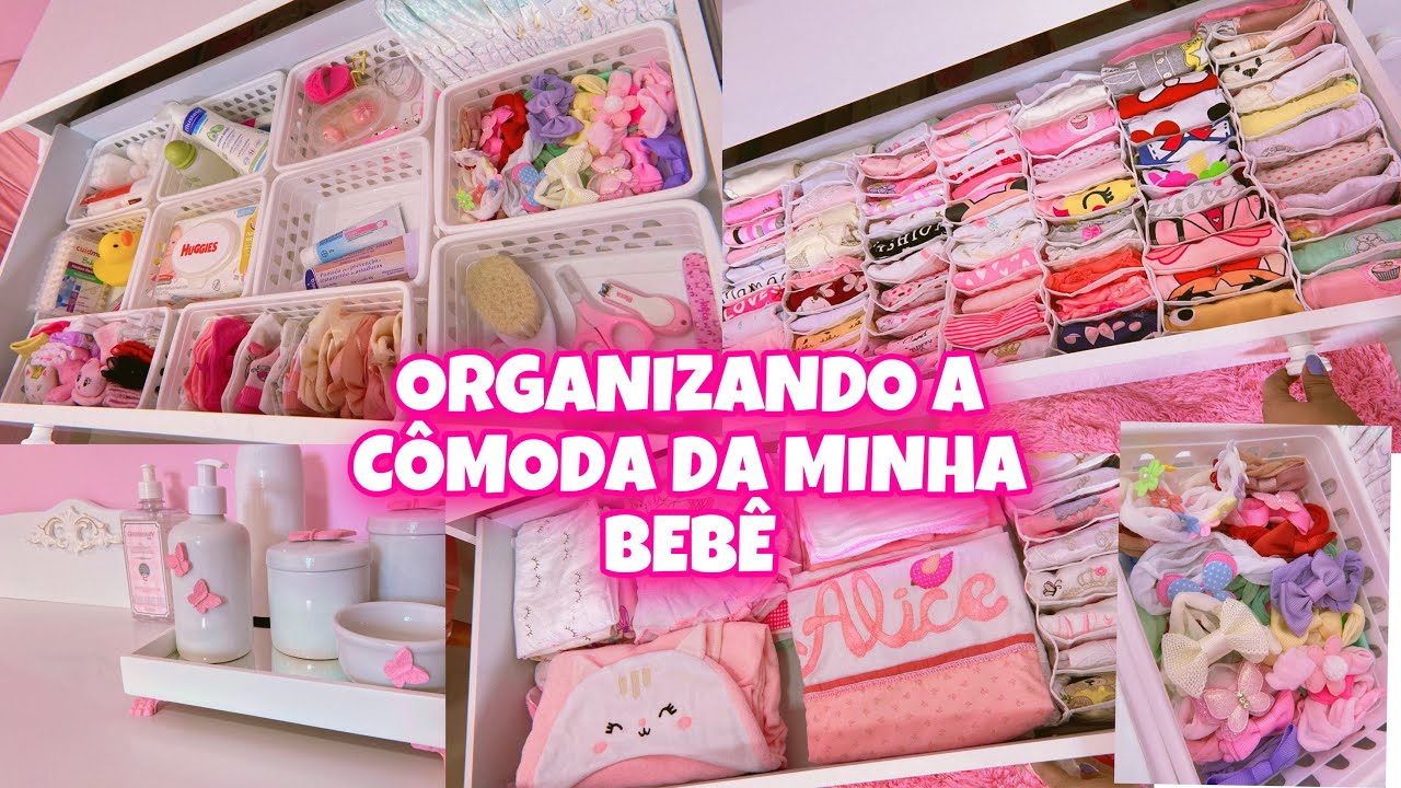 ORGANIZANDO A CÔMODA DA MINHA BEBÊ👶🦋🌸💕#maternidade #gravida #enxoval #bebê #baby