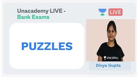 IBPS PO | Reasoning | Puzzles | Divya Gupta.