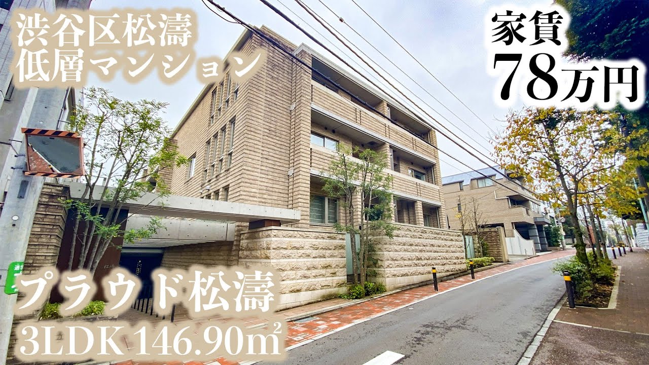 プラウド松濤 Proud Shoto 3ldk 146 90 野村不動産分譲 渋谷区松濤の高級住宅街に佇む低層レジデンス Youtube