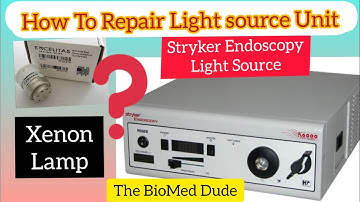 Stryker X6000 Light Source | How to Replace Xenon Lamp | 300 Watt Xenon #xenon   #300Watt #Stryker
