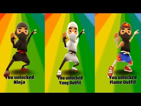 Subway Surfers historic Zurich Ninja Flame Outfit 