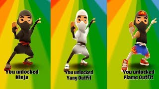 Subway Surfers Bali - Unlocking Ninja with Yang, Flame Outfit screenshot 4