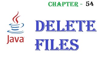 Java delete file - Java tutorial - w3Schools - Chapter-54   English