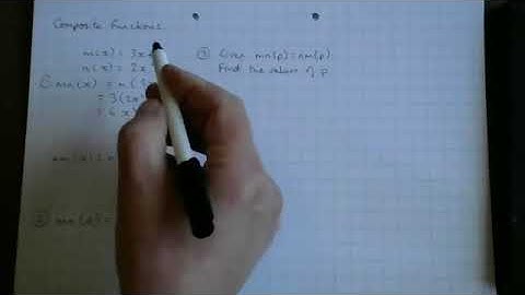 Composite functions.  GCSE.  Higher.  Mathematics.