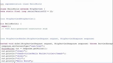 Part 3: Creating at Servlet in Eclipse for Test