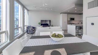 A River North 2-bedroom model Plan CB2 at the new One Chicago Apartments