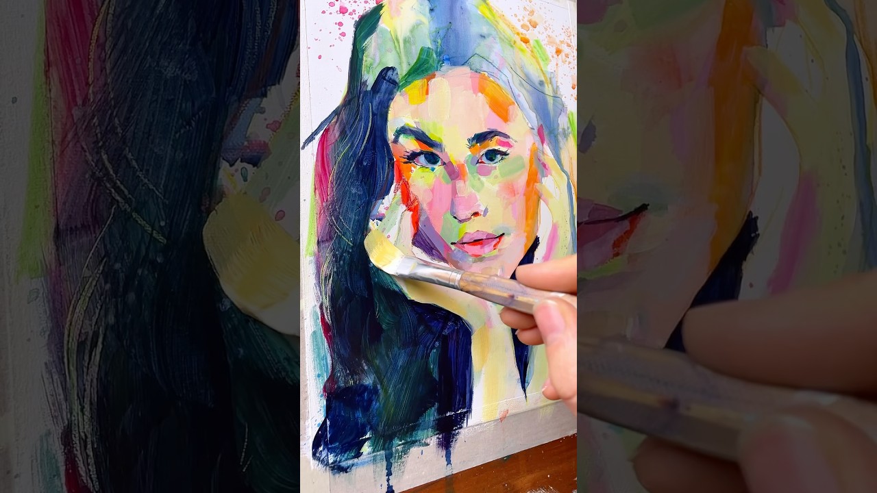 I used every COLOR for this portrait painting 