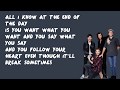 End of the day  one direction lyrics