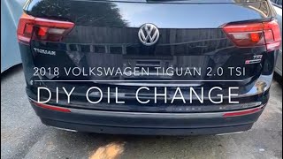 20182019 Volkswagen Tiguan 2.0 TSI Oil Change