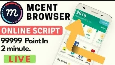 Latest mcent browser hack trick||how to hack mcent browser||mcent browser refer script in hindi