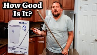 Mop Like a BOSS: The X3 Mop Separates Dirty & Clean Water!  (Hands-Free & Reusable)
