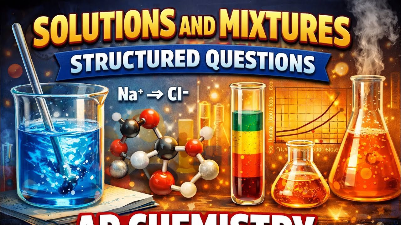 SOLUTIONS AND MIXTURES | STRUCTURED QUESTIONS | AP CHEMISTRY - YouTube