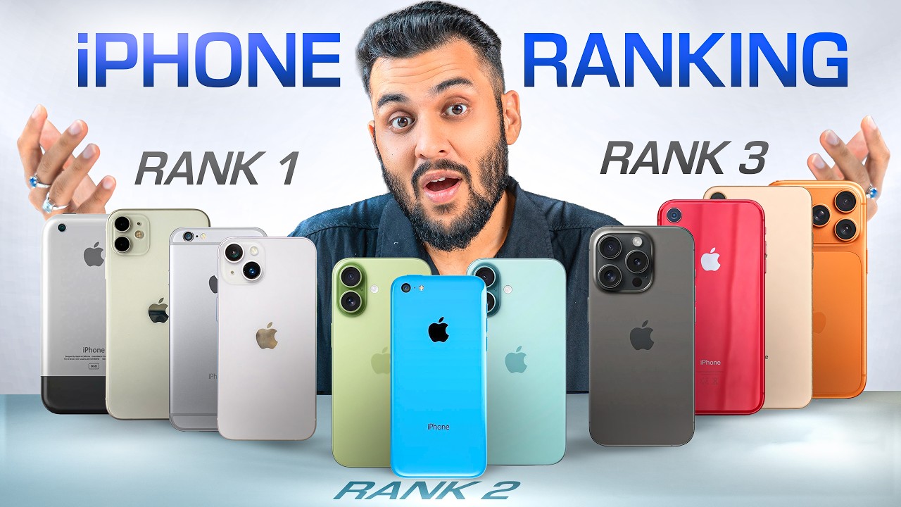 I Ranked EVERY iPhone EVER Launched !