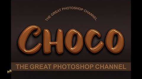 How to Create Chocolate Text Effect in Photoshop | How to Make Chocolate Text Effect in Photoshop cc