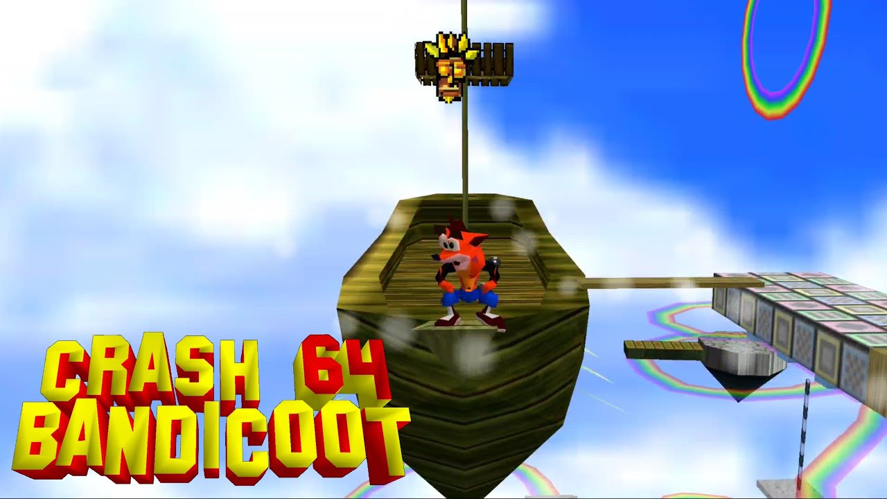 Super Crash Bandicoot 64 WideScreen Rainbow Ride (Gameplay Android)