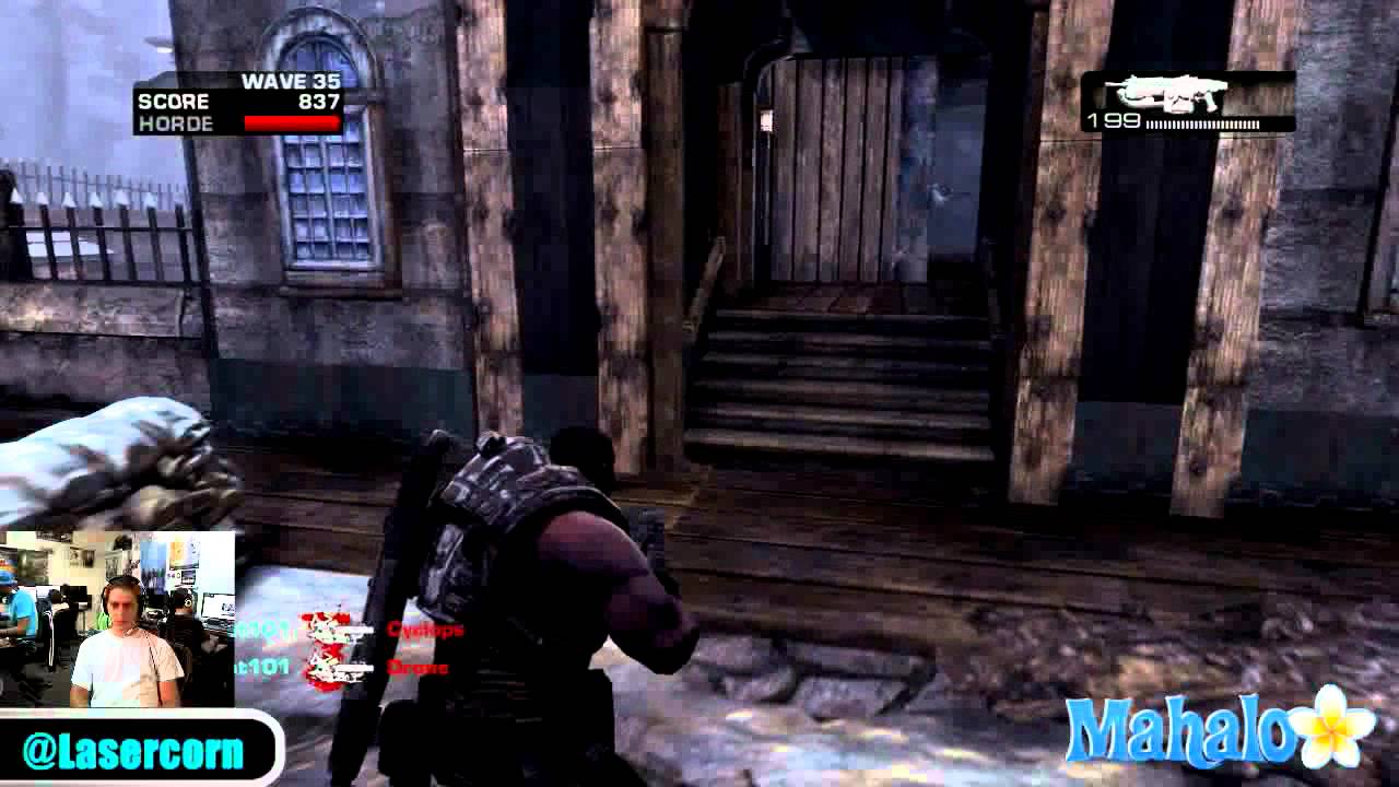 Gears of War 2 Horde Mode Avalanche Lasercorn's POV Wave 35