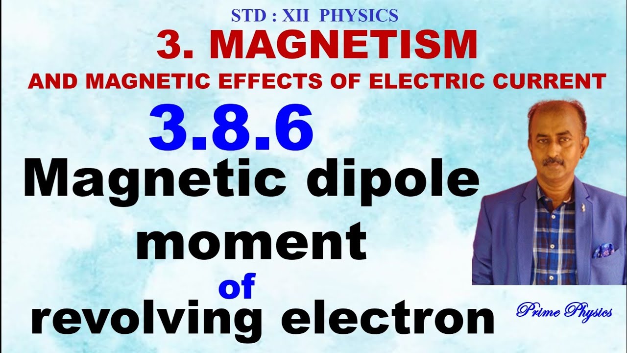 3.8.6 Magnetic dipole moment of revolving electron - YouTube