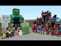 All minecraft mobs vs all poppy playtime chapter 31 monsters in garrys mod