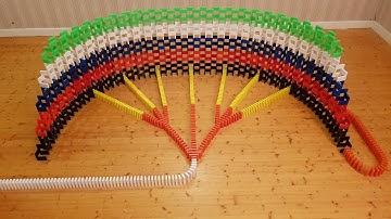 30 Minutes of dominoes falling with NO MUSIC - Domino ASMR