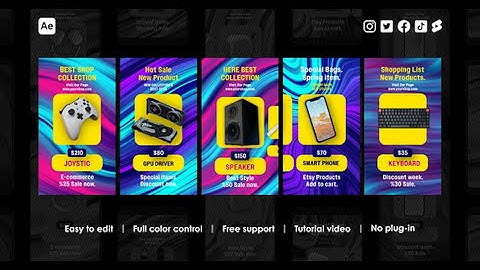 Online Shopping Instagram Reels | After Effects template - Envato elements