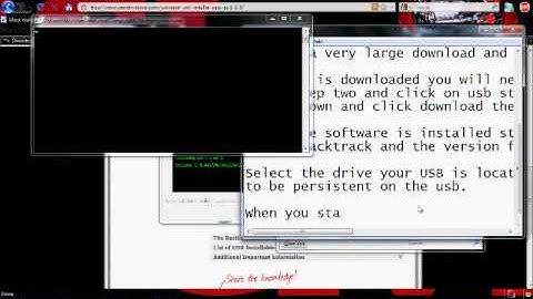 How to Install Backtrack on Bootable USB