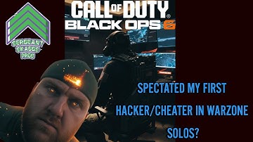 Did I just spectate my first hacker/cheater in warzone solos?