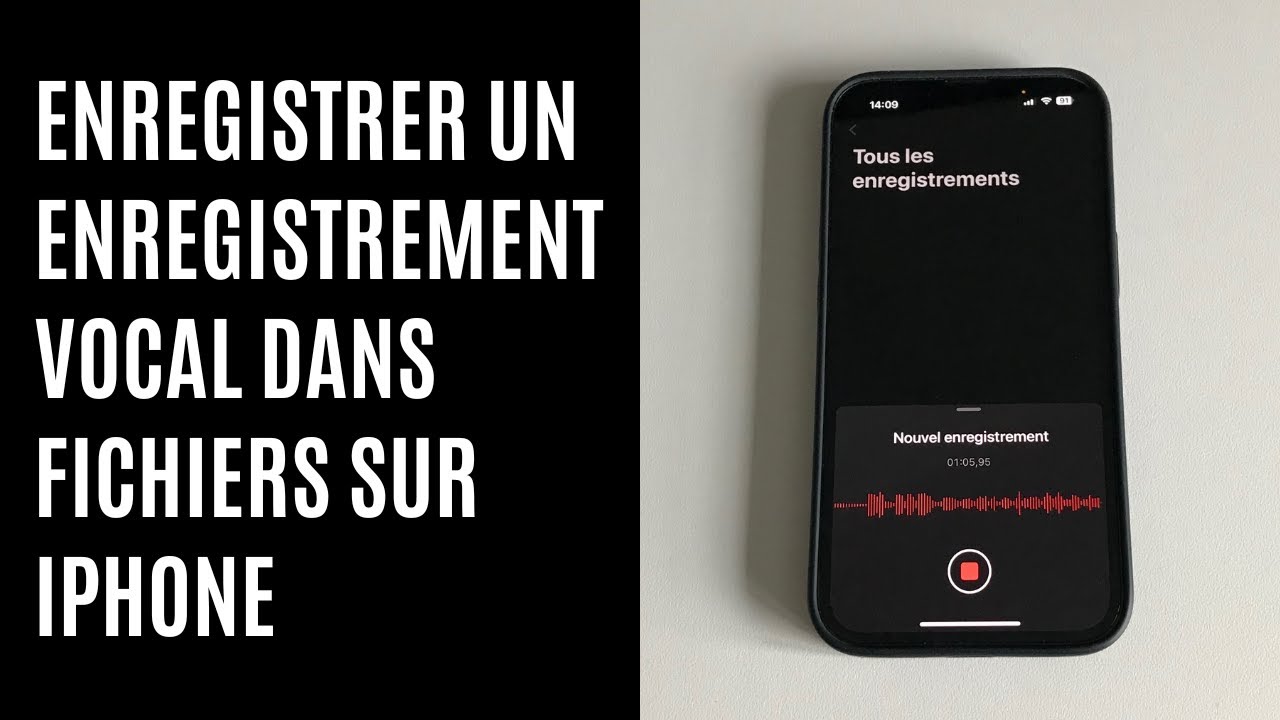 Comment enregistrer dans Fichiers un enregistrement vocal sur iPhone