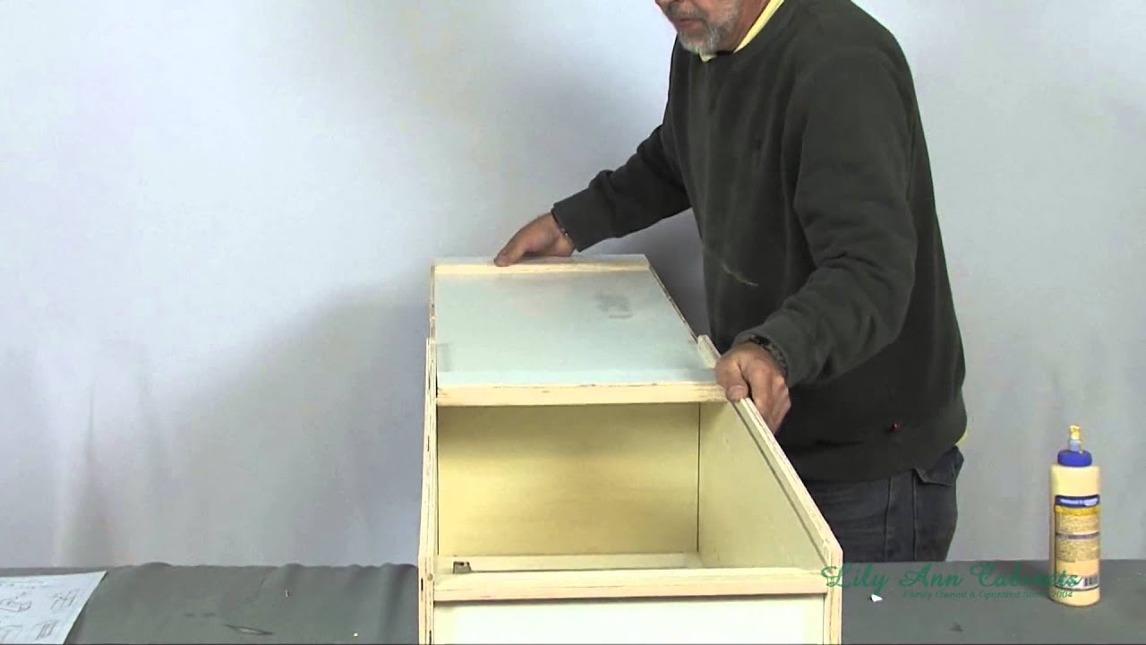 Wall Cabinet Dovetail Assembly Process You Wall Cabinet Dovetail Assembly Process, How To Install Lily Ann Cabinets