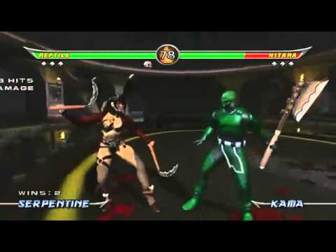 Mortal Kombat - Armageddon - Cyber Reptile Vs Nitara - YouTube