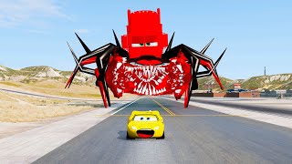 Epic Escape From Lightning McQueen Eater Monsters | McQueen VS McQueen | BeamNG.Drive #439