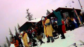 Cloud nine party front flip with double eject Last day Aspen Highlands 10 11 season