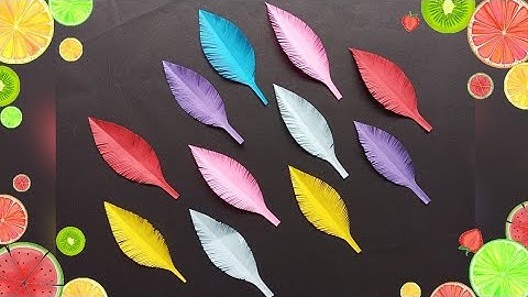 How To Make Paper Feathers | DIY Paper Feather Making Step by Step | DIY Paper Crafts | DIY