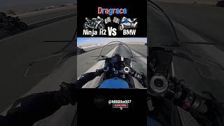 Ninja H2 Vs BMW S1000rr Race 🏁 #ninjah2 #race #bmw