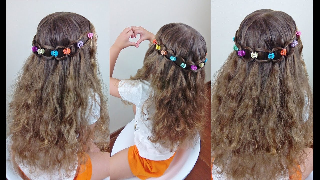 Penteado Infantil rápido com amarradinhos para cabelos curtos e