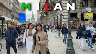 Milan, Italy Walking Tour | Famous Streets, Vittorio Emanuele ll & MORE | Milan Walking Tour 2024